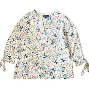 Cynthia Rowley Multicoloured Floral Top, Size Large